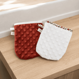 Gant démaquillant lavable – Minky tout doux