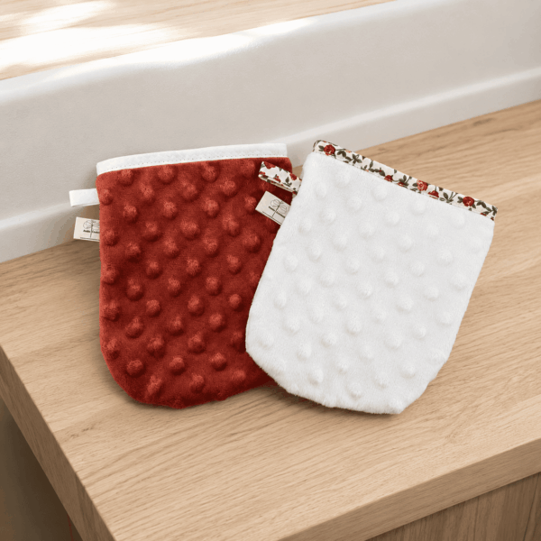 Gant démaquillant lavable – Minky tout doux