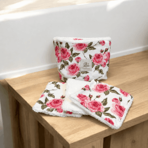 Cotons Lavables Roses